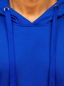 Sweat à capuche homme de haute qualité, bleu roi, design personnalisé, impression numérique, polyester/coton, écologique, coupe ajustée, hiver - Product Image 5