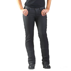 Vaqueros medianos Prime con forro de aramida, transpirables lavados con enzimas, ligeros, con clasificación AA del mejor fabricante para mujer, Vaqueros sólidos oscuros aprobados por la CE - Product Image 2