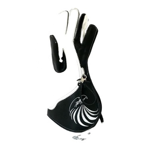 100% gants de fauconnerie en cuir nubuck véritable double couche de meilleure qualité faits à la main pour la chasse et les activités de plein air - Product Image 5