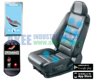 AKEE Pièces automobiles de luxe universelles, coussin lombaire gonflable pour siège de voiture avec moteurs de vibration, massage par pression d'air, contrôle 12V/24V, garantie 1 an