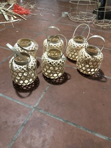 Un hermoso de bambú tejido Vintage-decoración artesanía. De bambú de lámpara colgante de lámpara de mesa ([ws0084587176063 39978) - Product Image 5