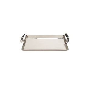 Plateau organisateur de nourriture longue Surface d'arrivée fraîche décor à la maison polonais personnalisé avec poignées en métal durable en acier laiton fer - Product Image 3