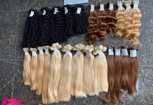 ผมแท้คุณภาพพรีเมียม เกรดซิลกี้เรมี่ สีน้ำตาลตรง แบบดับเบิ้ลเวฟท์ น้ำหนัก 100 กรัม ราคาประหยัด มีทุกสี - Product Image 6