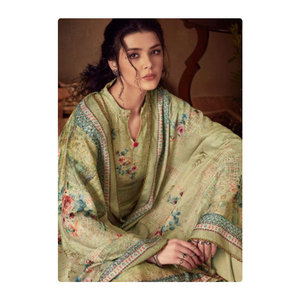 Meilleure qualité de vêtements de soirée pour femmes Saree Design ethnique attrayant avec coton Salwar Kameez Leading Price - Product Image 1