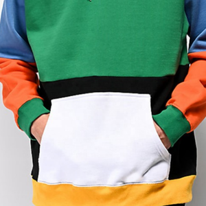 Sweat à capuche unisexe en molleton 100 % coton de haute qualité, couleur unie, avec blocs de couleur, personnalisable, brodé, pour homme, idéal pour le sport et l'hiver - Product Image 3