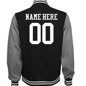 Chaqueta de béisbol polar de algodón personalizada para hombre, chaqueta blanca con letras, novedad - Product Image 2