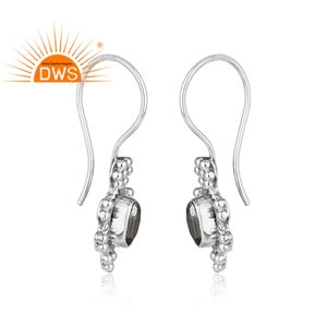 Jolie Hématite Bijoux Grossiste Designer 925 Sterling Tribal Argent Crochet Boucles D'oreilles Bijoux Fournisseur - Product Image 2