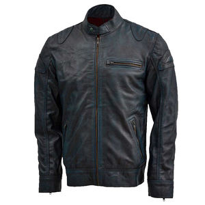Blouson en cuir homme, de bonne qualité, à la mode, vente en gros, - Product Image 6