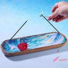 Soporte de incienso impreso en madera y blanco, tamaño personalizado, precio barato, decorativo pulido a mano - Product Image 6