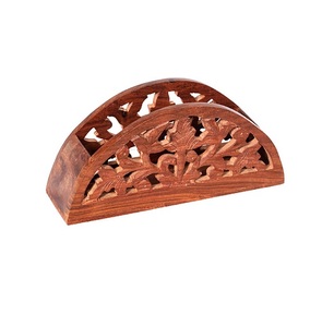 Porte-serviettes en bois design antique de haute qualité suspendu porte-mouchoirs fantaisie classique indien élégant en gros - Product Image 6