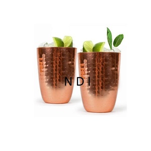 Pur solide moscou Mule cuivre tasse bière Julep tasse en vrac cuivre eau potable Julep tasse menthe Julep tasse - Product Image 4