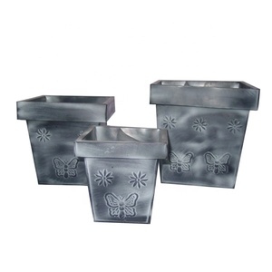 Jardinière de jardin en métal avec finition blanche antique, design tendance à la mode, nouvelle forme personnalisée, vente chaude - Product Image 5