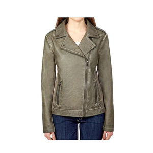 100% PU nuevo estilo de cuero de las mujeres de encargo de la chaqueta al aire libre chaqueta de cuero con mejor Material - Product Image 5