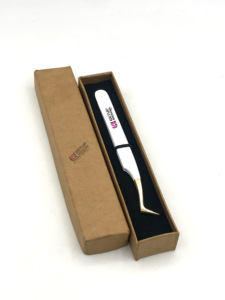 แหนบต่อขนตาปลายทองเคลือบผงสีขาว 10 มม. คุณภาพสูง ทนทาน ป้องกันไฟฟ้าสถิต ทำจากสแตนเลส - Product Image 6