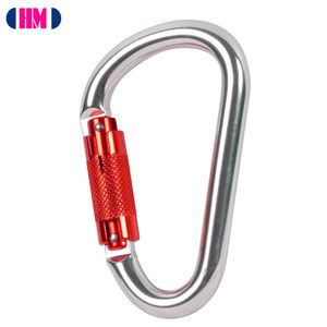 25 KN Quality Durable Outdoor Sports Heavy Duty Twist Lock Climbing Aluminum Carabiner - Product Image 1