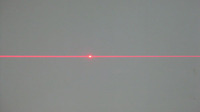 635nm rojo 5mW láser de línea módulo con un punto