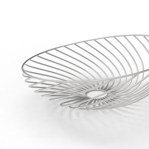 Bol à fruits décoratif de luxe Vantage Premium, en acier inoxydable perforé, style américain - Product Image 1