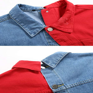 New Cotton Denim Jacket Men Casual Solid Color Lapel Single Breasted <b>Jeans</b> Jacket - Product Image 3