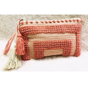 Bolso de mano de moda para mujer, bolsa de mano de noche de Color melocotón a la moda - Product Image 1