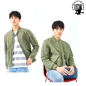 UNIQUE GYM WEAR Chaqueta Bomber de Invierno para Hombre, Personalizada, Acolchada, Impermeable, Ajustada, con Hombros Caídos, Transpirable, de Secado Rápido, en Tela de Lana - Product Image 5