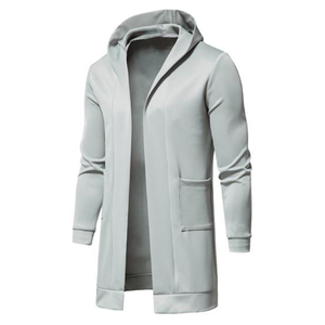 Manteau d'hiver chaud pour homme, couleur unie, best-seller, Keven Impex, col montant en vraie fourrure de renard, double boutonnage, trench à capuche, 100% laine - Product Image 2