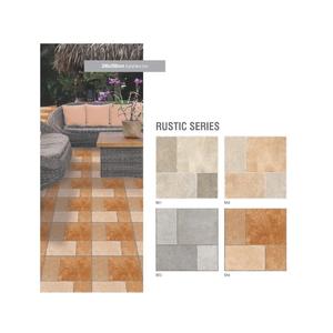 Azulejos de suelo de superficie rústica con diseño de guijarros pequeños de cerámica de 400x400mm para baño 40x40cm - Product Image 4