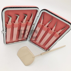 แหนบขนตาปลอมแบบกำหนดเองอย่างยั่งยืนแหนบต่อขนตาปลอมฉลากส่วนตัวทำจากสเตนเลส - Product Image 3