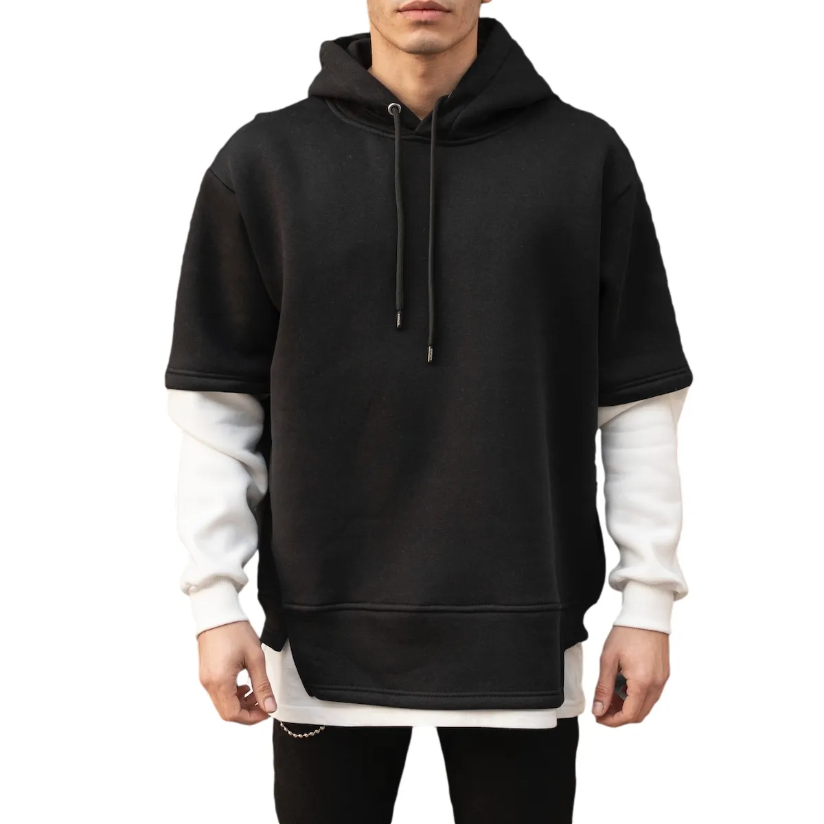 Boy % 100% pamuk erkek boy yarım kollu kazak hoodie yeni stil iyi en iyi fiyat toptan teklif trend 2020