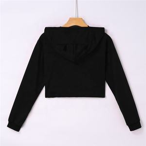 Sudadera corta de manga larga para mujer, Jersey acanalado, envío directo - Product Image 6