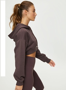 Hoodies décontractés sur mesure de haute qualité pour femmes, en tissu tricoté, avec logo frontal, à prix abordable, très demandés pour le printemps - Product Image 5