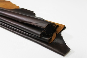 หนังวัวนุ่มสไตล์แอนทีคสีน้ำตาลเข้ม | หนังวัว | หนังวัวแท้ - Product Image 5