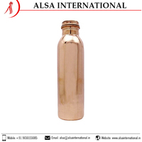 Meilleur couvercle de bouteille d'eau en cuivre écologique de 1L pour boire directement lors de fêtes, dernière arrivée, fournisseur indien, prix raisonnable