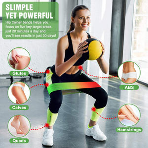 Banda de resistencia de estiramiento para glúteos, ejercicio de Fitness en el gimnasio, no rodante, venta al por mayor - Product Image 6