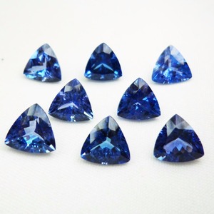 Tanzanite taille trillion, vente en gros, meilleur prix de gros, fabrication de bijoux fins faits à la main, tanzanite bleue précieuse, OEM - Product Image 6