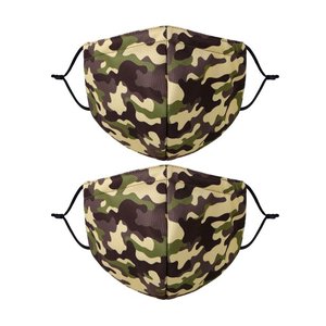 หน้ากากสองชั้นแบบซักและนำกลับมาใช้ใหม่ได้พิมพ์ลายแบบกำหนดเองสำหรับอุปกรณ์ปาร์ตี้ส่งเสริมการขาย - Product Image 3