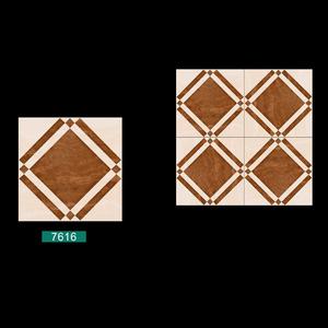 กระเบื้องปูพื้นเซรามิกพอร์ซเลนสีน้ําตาลโรงงาน 40x40ซม - Product Image 4