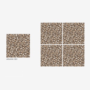 Color marrón oscuro con baldosas de cerámica de diseño pequeño para estacionamiento 400x400mm - Product Image 1