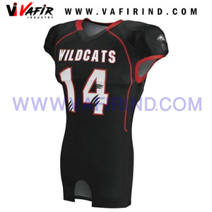 Camiseta de fútbol americano impresa por sublimación barata personalizada camiseta de práctica sublimación uniforme de fútbol americano - Product Image 4