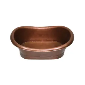 Bañera antigua de cobre, cobre de alta calidad para accesorios de baño, bañera de cobre