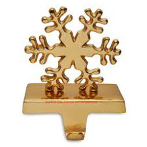 Gold Plated Home or Garden Decorative Christmas <b>Stocking</b> <b>Holders</b> Metal - Product Image 1