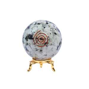 2019 new Healing Rainbow Moonstone <b>Orgonite</b> Sphere with ChokoReiki - Product Image 1