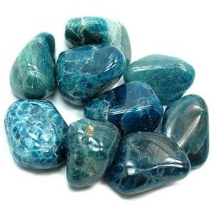 High Quality Natural Agate Blue Apatite Crystal Gemstone Healing Tumbled <b>Stone</b> Wholesale Tumbled Stones or Sale - Product Image 2