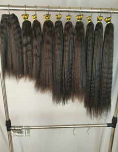 Extensiones de cabello indio recto rizado sin procesar brasileño Micro enlaces anillos de silicona envío gratuito de DHL - Product Image 4