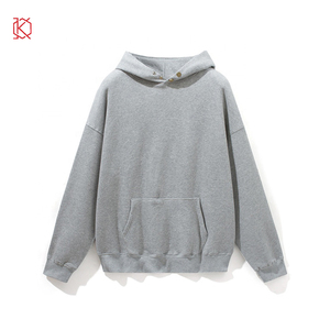 Top Quality 100% Cotton Pullover <b>Men</b> Hoodies Sweatshirts Streetwear Tracksuits Denimes Heavyweight Puff Printing Hoodie Teares - Product Image 4
