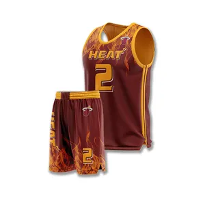 Oberseite der Seite Basketball uniform für Nummer eins Team Basketball Club Polyester Mesh Stoff Benutzer definiertes Logo Basketball uniformen