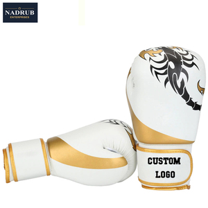 Guantes de Boxeo de Cuero para Entrenamiento y Combate, con Logotipo Personalizado, Cierre de Gancho y Bucle en la Correa de Muñeca, Más Vendidos - Product Image 6