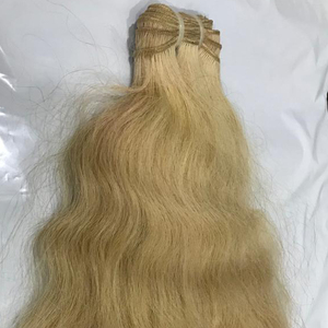 Extensions de cheveux Remy vierges naturels indiens 613 cheveux humains du temple blond Style Super Wave avec cuticules alignées - Product Image 1