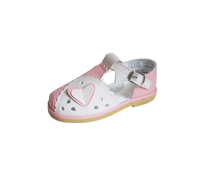 Genuine Leather With a <b>Buckle</b> <b>Sandals</b> Summer Shoes for Girls - Product Image 1