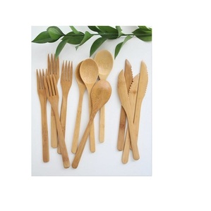 Juego de cubiertos de diseño para exteriores, mesa de comedor de madera y Decoración de cocina, cubiertos, herramientas de ensalada de madera, múltiples diseños de colores - Product Image 1