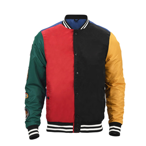Chaqueta de béisbol de manga larga antiarrugas para hombre, chaqueta masculina personalizada de último diseño, venta al por mayor - Product Image 2